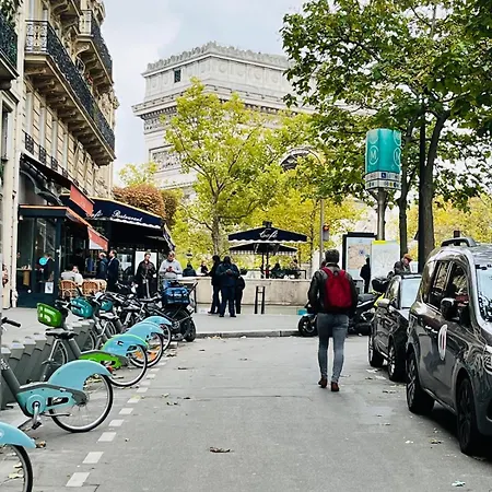 Charming Place 2 Min From L'arc De Triomphe شقة *